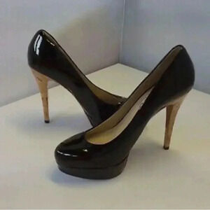 Michael KORS platform patent leather heels.